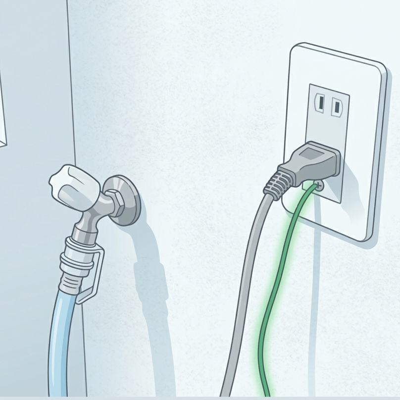 洗濯機・乾燥機の電力は家電トップ級！火災を防ぐための配線チェックと電気工事の全知識！ケーブル調整と洗濯機乾燥機配線調整電気工事｜神奈川県川崎市幸区